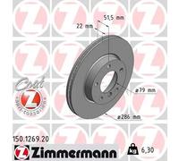 ZIMMERMANN 150.1269.20 Disco freno