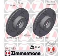 ZIMMERMANN 150.1271.53 Disco freno