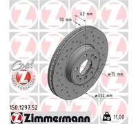 ZIMMERMANN 150.1297.52 Disco freno