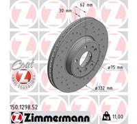 ZIMMERMANN Dischi Freno 150.1298.52 Freni a Disco,Dischi Dei Freni BMW,X3 (E83),X5 (E53)