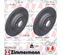 ZIMMERMANN 150.2904.53 Disco freno