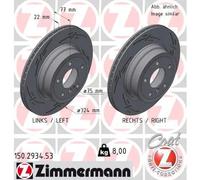 ZIMMERMANN Disco freno 150.2934.53 ventilazione interna per BMW 1 Coupé