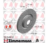 ZIMMERMANN 150.3488.52 Disco freno