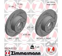 ZIMMERMANN 150.3497.53 Disco freno