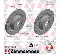 Set di 2 dischi freno per BMW F20 F21 F23 F22 F87 F30 F80 E93 F34 E91 F31 F33 F83 F32 F82 F36 2011-2011