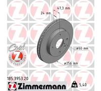 2x Disco freno ventilazione interna 185.3953.20 ZIMMERMANN per DAEWOO CHEVROLET