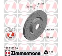 ZIMMERMANN 230.2382.20 Disco freno