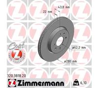 ZIMMERMANN 320.3818.20 Disco freno