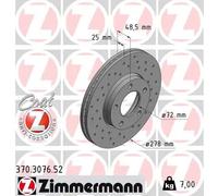 ZIMMERMANN 370.3076.52 Disco freno