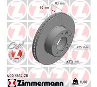 ZIMMERMANN 400.3614.20 Disco freno