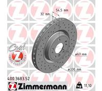 ZIMMERMANN 400.3683.52 Disco freno