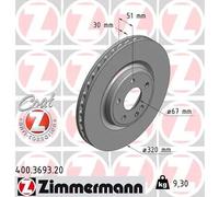ZIMMERMANN 400.3693.20 Disco freno