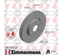 ZIMMERMANN 430.2615.20 Disco freno