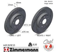 ZIMMERMANN 430.2618.53 Disco freno
