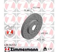 ZIMMERMANN 430.2621.52 Disco freno