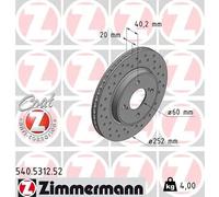 ZIMMERMANN 540.5312.52 Disco freno