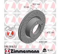 ZIMMERMANN 590.2816.52 Disco freno per LEXUS,TOYOTA,TOYOTA (FAW)
