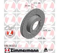 ZIMMERMANN 590.2833.52 Disco freno