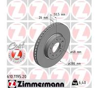 ZIMMERMANN 610.1195.20 Disco freno