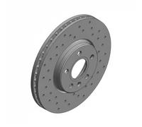 ZIMMERMANN Disco freno anteriore 610.3724.52 2x Ø296mm ventilazione interna forati per VOLVO S90 II