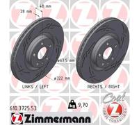 ZIMMERMANN 610.3725.53 Disco freno