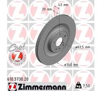 ZIMMERMANN 610.3730.20 Disco freno