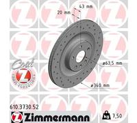 ZIMMERMANN 610.3730.52 Disco freno