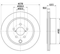 2 Dischi-Freno HELLA Pagid per Forester ( Sj _) Forester (Sk _)