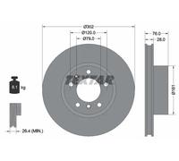 TEXTAR 92042400 Disco freno