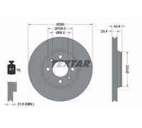TEXTAR 92048400 Disco freno