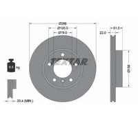 Textar Disco freno 92055605 Ventilazione interna Ø286 mm Anteriore