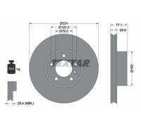 TEXTAR 92058300 Disco freno