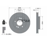 TEXTAR 92063000 Disco freno