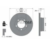 2x Disco freno ventilazione interna 92088903 TEXTAR per PORSCHE BOXSTER