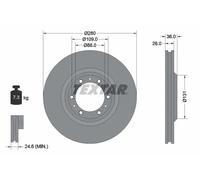 TEXTAR 92091400 Disco freno