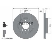 Textar Disco freno 92097205 ventilazione interna 2x per BMW ALPINA