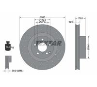 2x Disco freno ventilazione interna 92099205 TEXTAR per MERCEDES-BENZ CLASSE S