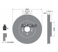 TEXTAR 92103205 Disco freno