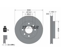Textar Disco freno 92103903 ventilazione interna – Coppia