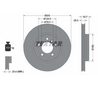 2x Disco freno ventilazione interna 92106905 TEXTAR per BMW 3 Touring 3 3 Coupé