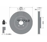 TEXTAR 92123603 Disco freno