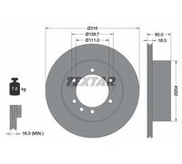 TEXTAR 92129900 Disco freno