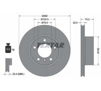 1X Disco freno TEXTAR 92132805 BMW 1 (E87) 2 2004-2007