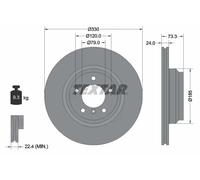 Textar Dischi freno 92137805 anteriore ventilato Ø330 mm per BMW 3 Touring (E91)