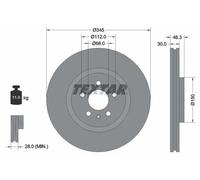 2x Disco freno ventilazione interna 92143903 TEXTAR per AUDI A4 B6 Avant A4 B7