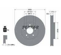 TEXTAR 92152105 Disco freno