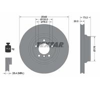 2x Disco freno ventilazione interna 92155305 TEXTAR per BMW 3 3 Touring 3 Coupé