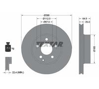 TEXTAR 92159603 Disco freno per MERCEDES-BENZ
