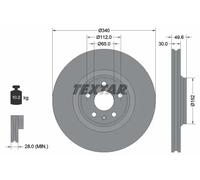 TEXTAR 92160505 Disco freno