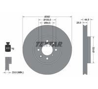 Textar Disco freno 92170703 Ventilato Ø282 mm Anteriore 2x